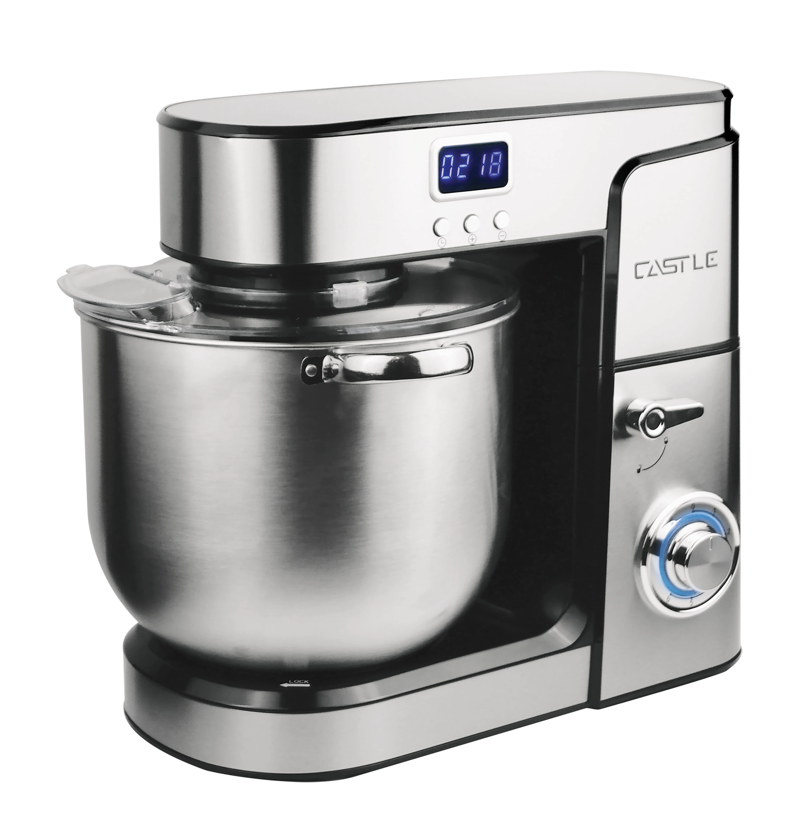 عجان كهربائي، 2200 وات، شاشة LED، سعة 10 لتر، SM2010 - فضي