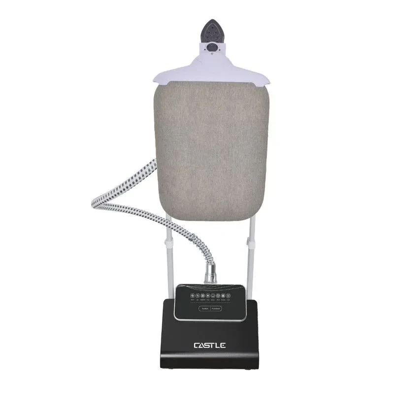 مكواة بخار ستاند، 2400 وات، 2.5 لتر، 8 برامج، طاولة كي مدمجة، GS2480 - فضي اسود