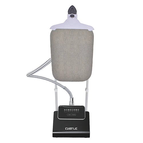 مكواة بخار ستاند، 2400 وات، 2.5 لتر، 8 برامج، طاولة كي مدمجة، GS2480 - فضي اسود